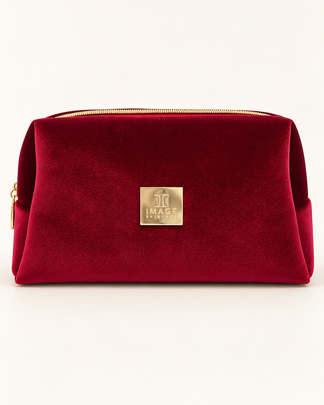 IMAGE Kosmetiktasche Samt Burgundy